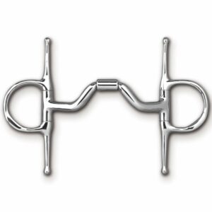 Myler Full Cheek with Hooks with Stainless Steel Ported Barrel MB 33