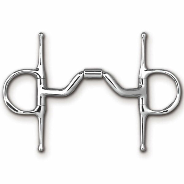Myler Full Cheek with Hooks with Stainless Steel Ported Barrel MB 33