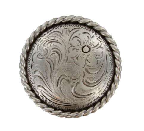 Silver Staples Saddle Concho Set (6 Conchos) – Leanin' Pole Arena